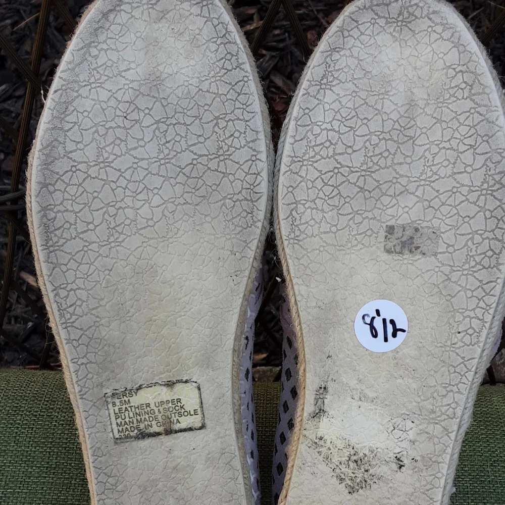 STEVE MADDEN Persy Perforated Espadrille Loafers Size 8.5.